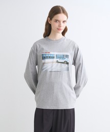 three dots（スリードッツ）の「【unisex】グラフィック ロングスリーブTシャツ（Tシャツ/カットソー）」