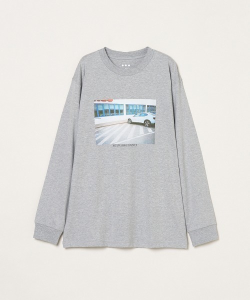 three dots(スリードッツ)の「【unisex】グラフィック ロングスリーブTシャツ(Tシャツ/カットソー・レディース・グレー系その他/ブラック系その他/ブラック系その他2・LARGE/X-SMALL/MEDIUM/SMALL)」の4枚目の写真
