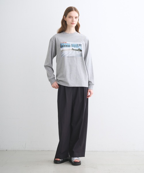 three dots(スリードッツ)の「【unisex】グラフィック ロングスリーブTシャツ(Tシャツ/カットソー・レディース・グレー系その他/ブラック系その他/ブラック系その他2・LARGE/X-SMALL/MEDIUM/SMALL)」の14枚目の写真