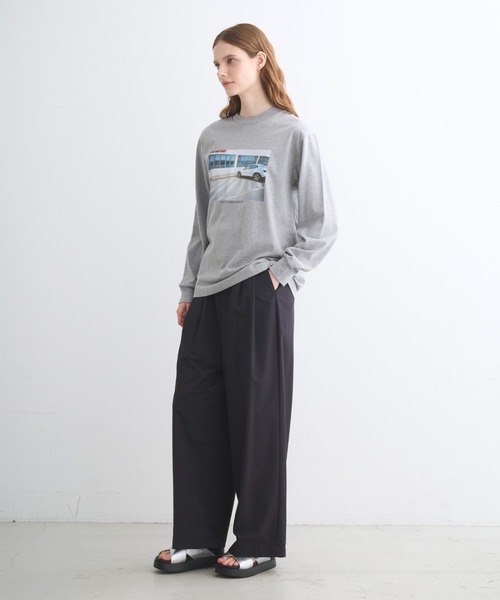 three dots(スリードッツ)の「【unisex】グラフィック ロングスリーブTシャツ(Tシャツ/カットソー・レディース・グレー系その他/ブラック系その他/ブラック系その他2・LARGE/X-SMALL/MEDIUM/SMALL)」の15枚目の写真