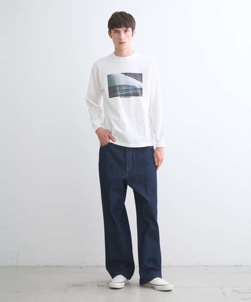 three dots(スリードッツ)の「【unisex】グラフィック ロングスリーブTシャツ(Tシャツ/カットソー・レディース・グレー系その他/ブラック系その他/ブラック系その他2・LARGE/X-SMALL/MEDIUM/SMALL)」の21枚目の写真