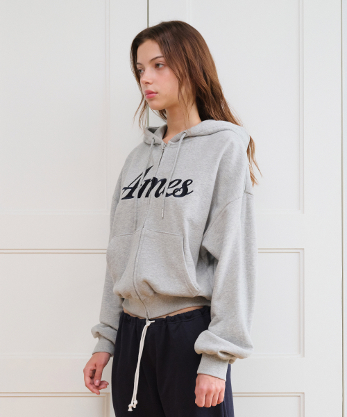 AMESWORLDWIDE(アメスワールドワイド)の「STANDARD LOGO HOODIE ZIP-UP GREY(パーカー・レディース・その他・SMALL/MEDIUM)」の10枚目の写真