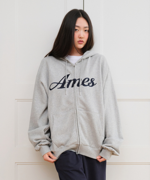 AMESWORLDWIDE(アメスワールドワイド)の「STANDARD LOGO HOODIE ZIP-UP GREY(パーカー・レディース・その他・SMALL/MEDIUM)」の9枚目の写真