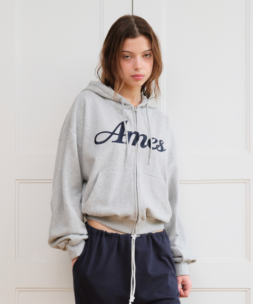 AMESWORLDWIDE(アメスワールドワイド)の「STANDARD LOGO HOODIE ZIP-UP GREY(パーカー・レディース・その他・SMALL/MEDIUM)」の8枚目の写真