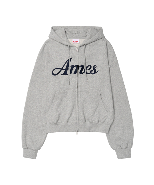 AMESWORLDWIDE(アメスワールドワイド)の「STANDARD LOGO HOODIE ZIP-UP GREY(パーカー・レディース・その他・SMALL/MEDIUM)」の5枚目の写真