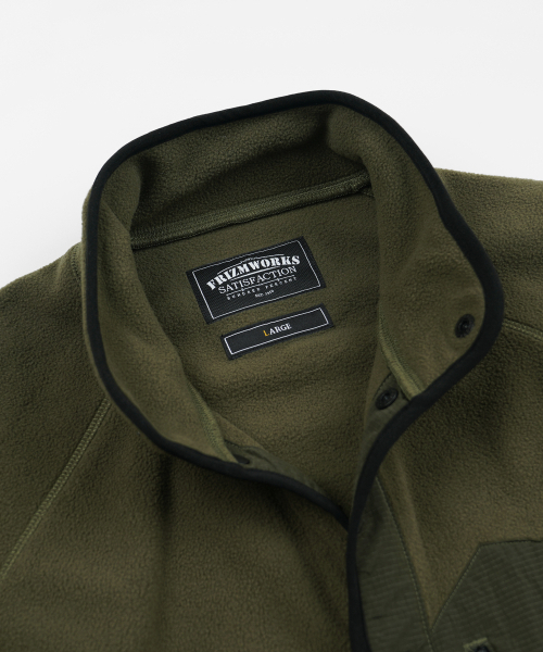 FRIZMWORKS(フリズムワークス)の「ANDES FLEECE JACKET _ OLIVE(その他アウター・メンズ・その他・SMALL/MEDIUM/LARGE/X-LARGE)」の4枚目の写真