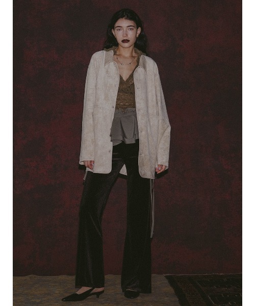 ELCHELE(エルチェレ)の「#2 SYNTHETIC SUEDE SHIRT(シャツ/ブラウス・レディース・ブラウン/ナチュラル/ターコイズブルー系・FREE)」の18枚目の写真