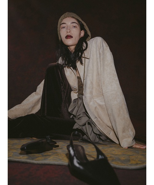 ELCHELE(エルチェレ)の「#2 SYNTHETIC SUEDE SHIRT(シャツ/ブラウス・レディース・ブラウン/ナチュラル/ターコイズブルー系・FREE)」の22枚目の写真