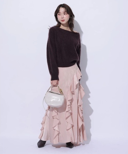 Mystrada(マイストラーダ)の「オフショルファーニット(ニット/セーター・レディース・ホワイト/ダークブラウン/ピンクベージュ/ピンク系その他4・38)」の19枚目の写真