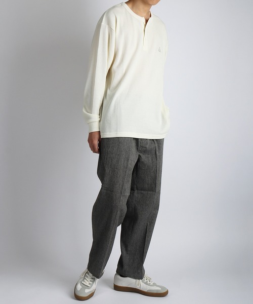 WESTSEA(ウエストシー)の「麻混 ストレートイージーパンツ ウエストゴム リラックスパンツ ファスナー付(その他パンツ・メンズ・グレイッシュブルー/ブラック/ネイビー/ミックスグレー・M/LL/L)」の15枚目の写真
