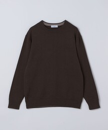 〈洗濯機可能〉ソリッド コットン カシミヤ クルーネック 26AW