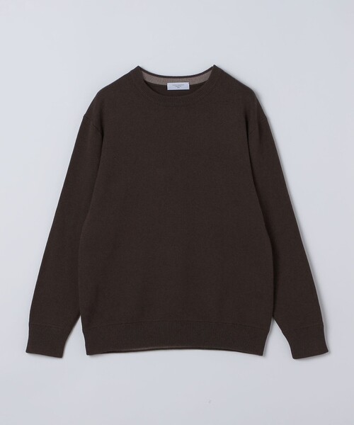 SHIPS(シップス)の「〈洗濯機可能〉ソリッド コットン カシミヤ クルーネック 26AW(ニット/セーター・メンズ・ブラウン系/ライトグレー/ダークグレー/グリーン/コバルトブルー/ネイビー・SMALL/MEDIUM/LARGE/X-LARGE)」の3枚目の写真
