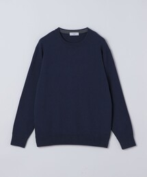 〈洗濯機可能〉ソリッド コットン カシミヤ クルーネック 26AW