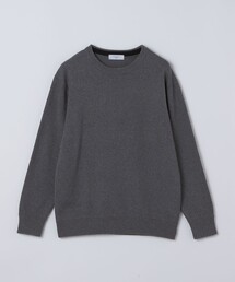 〈洗濯機可能〉ソリッド コットン カシミヤ クルーネック 26AW