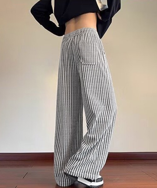 AsaAura(アサオーラ)の「ジャガードイージーワイドパンツメンズ秋冬(その他パンツ・メンズ・ダークグレー/ブラック/ホワイト・L/M)」の21枚目の写真