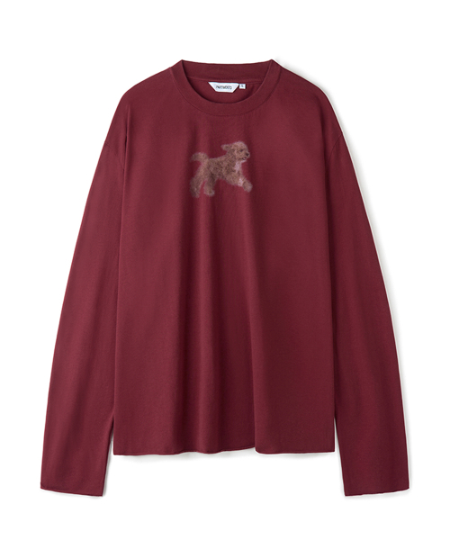 PARTIMENTO(パルティメント)の「フェイドペット ロングスリーブ バーガンディ(Tシャツ/カットソー・メンズ・その他・MEDIUM/LARGE)」の1枚目の写真