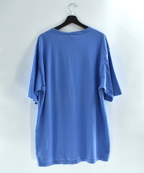 TOMMY HILFIGER(トミーヒルフィガー)の「【USED】90's TOMMY HILFIGER ワンポイントロゴ ポケット付き Tシャツ USA製(Tシャツ/カットソー・メンズ・ブルー・LARGE)」の6枚目の写真