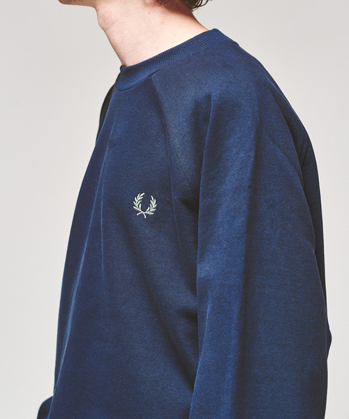417 EDIFICE（フォーワンセブンエディフィス）の「FRED PERRY / フレッドペリー TIPPED CREWNECK SWEATSHIRT（スウェット・メンズ・ネイビー/カーキ/アイボリー・MEDIUM/LARGE）」の12枚目の写真