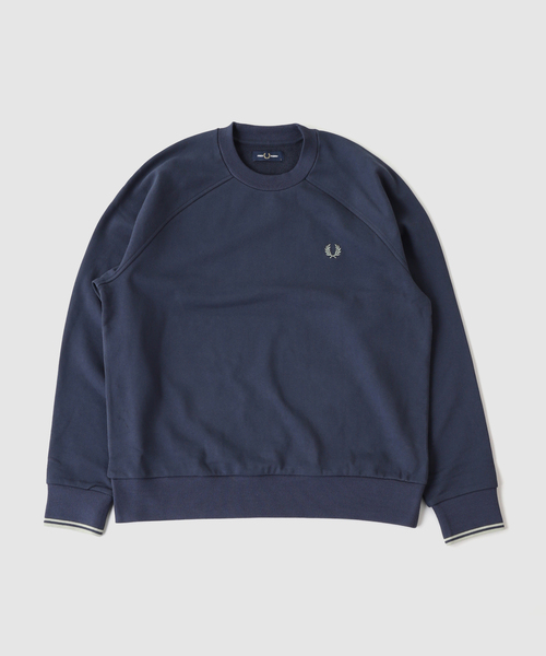 417 EDIFICE（フォーワンセブンエディフィス）の「FRED PERRY / フレッドペリー TIPPED CREWNECK SWEATSHIRT（スウェット・メンズ・ネイビー/カーキ/アイボリー・MEDIUM/LARGE）」の19枚目の写真
