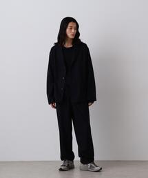 YLEVE / SUPER120's WOOL FLANNEL EASY TROUSERS