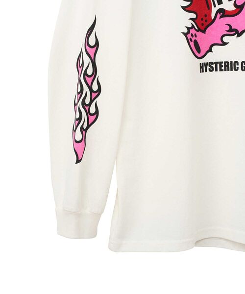 HYSTERIC GLAMOUR(ヒステリックグラマー)の「FIRE BAER GUITAR Tシャツ(Tシャツ/カットソー・メンズ・パープル/ホワイト/ブラック・MEDIUM/SMALL/X-LARGE/LARGE)」の7枚目の写真