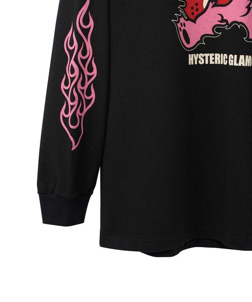 HYSTERIC GLAMOUR(ヒステリックグラマー)の「FIRE BAER GUITAR Tシャツ(Tシャツ/カットソー・メンズ・パープル/ホワイト/ブラック・MEDIUM/SMALL/X-LARGE/LARGE)」の5枚目の写真
