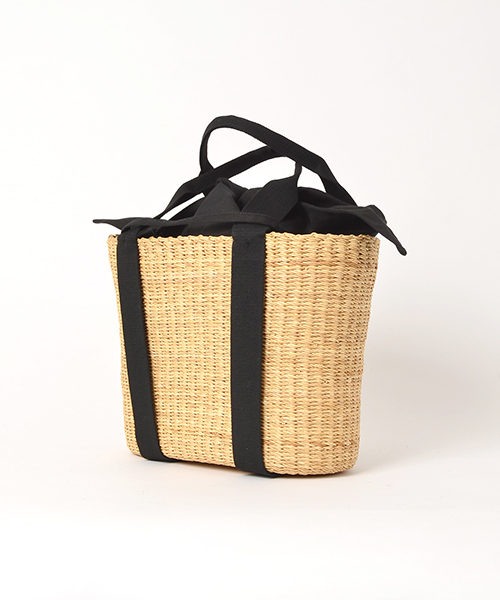 MUUN（ムーニュ）の「MUUN（ムーニュ）:カゴバッグ ◇（かごバッグ・レディース・ナチュラル/ネイビー・ONE SIZE）」の3枚目の写真