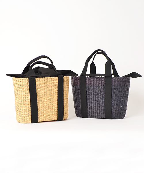 MUUN（ムーニュ）の「MUUN（ムーニュ）:カゴバッグ ◇（かごバッグ・レディース・ナチュラル/ネイビー・ONE SIZE）」の9枚目の写真