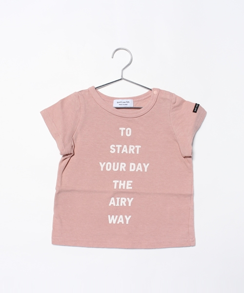 quoti use fith（クゥオティ　ユース　フィス）の「半袖ロゴTシャツ（Tシャツ/カットソー・キッズ・ホワイト/ネイビー/イエロー/ピンク・80/90/100/120/110/130）」の4枚目の写真
