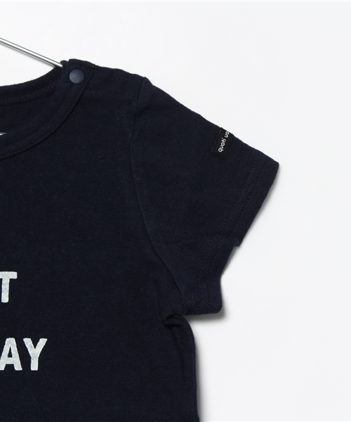 quoti use fith（クゥオティ　ユース　フィス）の「半袖ロゴTシャツ（Tシャツ/カットソー・キッズ・ホワイト/ネイビー/イエロー/ピンク・80/90/100/120/110/130）」の8枚目の写真