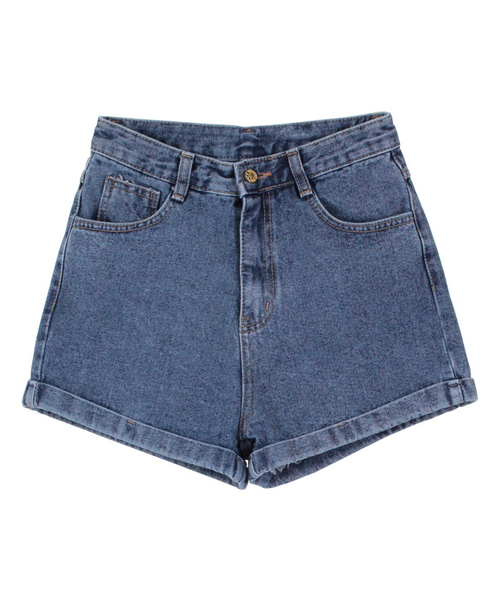 titivate（ティティベイト）の「ﾊｲｳｴｽﾄﾃﾞﾆﾑｼｮｰﾄﾊﾟﾝﾂ（デニムパンツ・レディース・ブルー系その他/ブルー・L/M/S）」の3枚目の写真