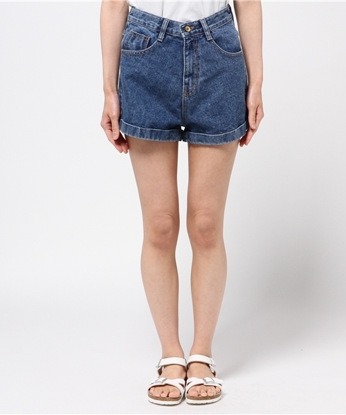 titivate（ティティベイト）の「ﾊｲｳｴｽﾄﾃﾞﾆﾑｼｮｰﾄﾊﾟﾝﾂ（デニムパンツ・レディース・ブルー系その他/ブルー・L/M/S）」の14枚目の写真