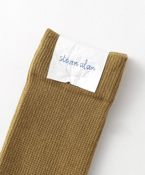 Steven Alan(スティーブンアラン)の「<Steven Alan> MID PILE REG SOCKS/ソックス◆(ソックス/靴下・メンズ・ブラック/ケリー/ホワイト/マスタード・FREE)」の5枚目の写真