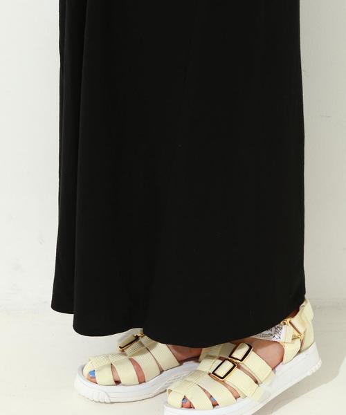 Another Edition(アナザーエディション)の「フロントフリルマキシワンピース/ aeBFC フロントフリル マキシOP◆(ワンピース・レディース・ライトグレー/ブラック・フリー)」の14枚目の写真