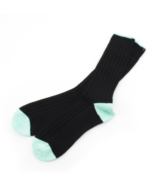 BEAMS（ビームス）の「BEAMS / 配色リブ編みソックス（ソックス/靴下・メンズ・オフホワイト/ライトグレー/グレー/ブラック/ネイビー・ONE SIZE）」の13枚目の写真