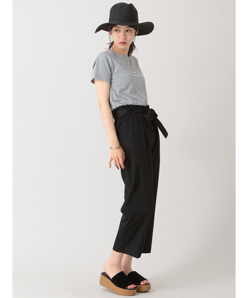 E hyphen world gallery（イーハイフンワールドギャラリー）の「・ｳｴｽﾄﾘﾎﾞﾝﾃｰﾊﾟｰﾄﾞﾊﾟﾝﾂ（その他パンツ・レディース・カーキ/インディゴブルー/ブラック・FREE）」の2枚目の写真