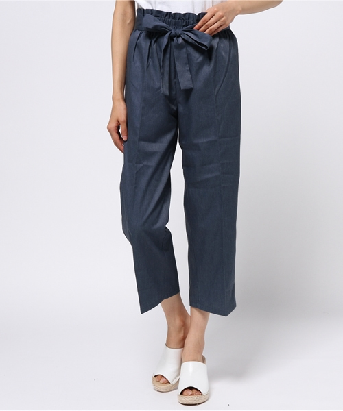 E hyphen world gallery（イーハイフンワールドギャラリー）の「・ｳｴｽﾄﾘﾎﾞﾝﾃｰﾊﾟｰﾄﾞﾊﾟﾝﾂ（その他パンツ・レディース・カーキ/インディゴブルー/ブラック・FREE）」の12枚目の写真