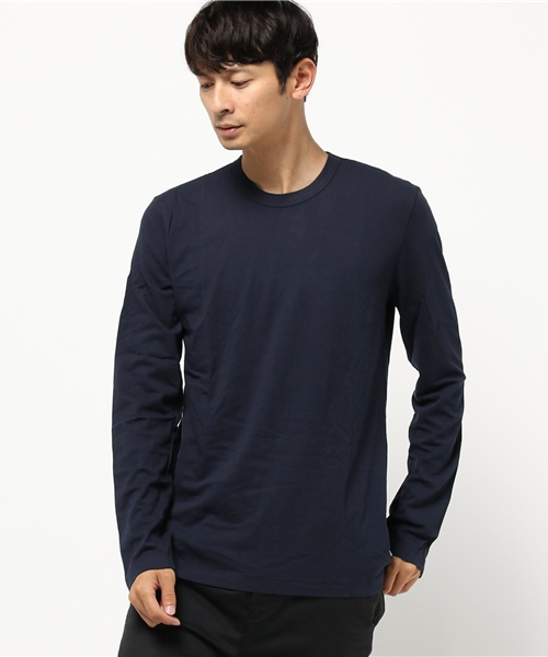 JAMES PERSE(ジェームスパース)の「JAMES PERSE クルーネックロングTシャツ(Tシャツ/カットソー・メンズ・ブラック/ネイビー/ホワイト・00/1/0)」の3枚目の写真