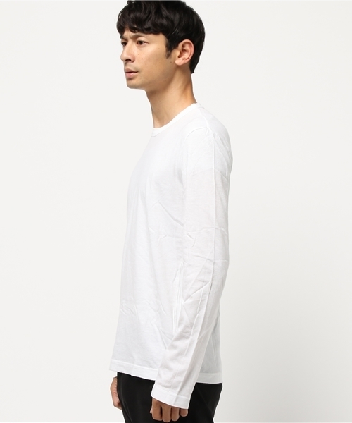JAMES PERSE(ジェームスパース)の「JAMES PERSE クルーネックロングTシャツ(Tシャツ/カットソー・メンズ・ブラック/ネイビー/ホワイト・00/1/0)」の4枚目の写真