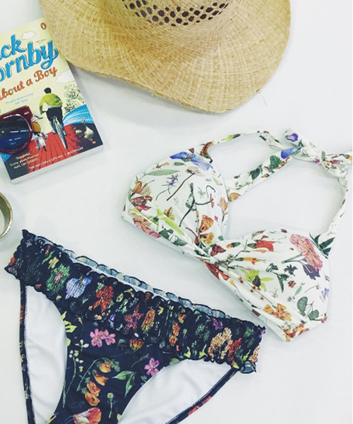 Reir（レイール）の「【Reir（レイール）】FloralEva（フローラルエバ） ツイスト ブラ ビキニ・水着用 【Libety（リバティ