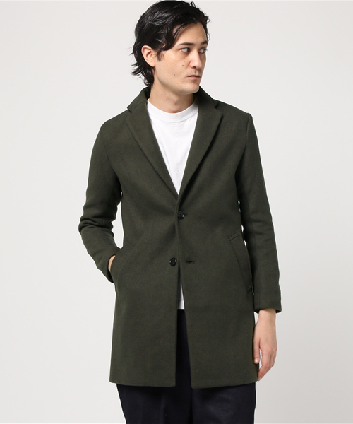 WEGO（ウィゴー）の「WEGO/メルトンチェスターコート（チェスターコート・メンズ・ブルー/グレー/ネイビー/キャメル/オフホワイト/ブラック/カーキ・MEDIUM/LARGE/SMALL）」の17枚目の写真