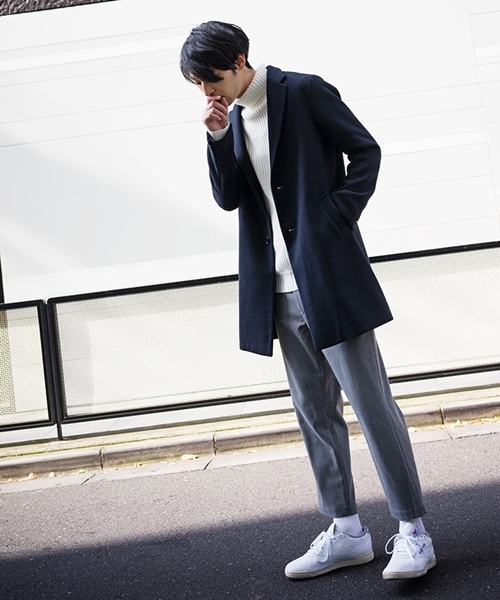 セール】WEGO/メルトンチェスターコート（チェスターコート