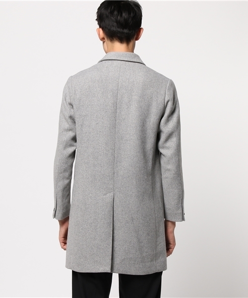 WEGO（ウィゴー）の「WEGO/メルトンチェスターコート（チェスターコート・メンズ・ブルー/グレー/ネイビー/キャメル/オフホワイト/ブラック/カーキ・MEDIUM/LARGE/SMALL）」の11枚目の写真