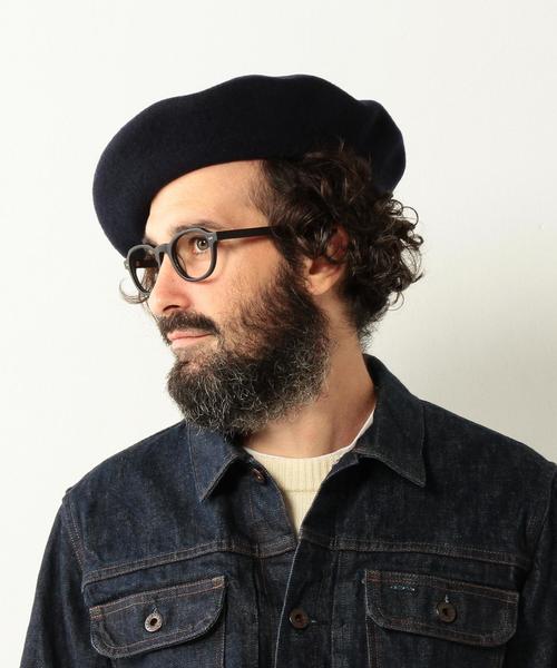 KIJIMA TAKAYUKI（キジマ　タカユキ）の「【別注】＜KIJIMA TAKAYUKI(キジマ タカユキ)＞ BERET（ハンチング/ベレー帽・メンズ・ブラック/ダークグレー/ネイビー・FREE）」の9枚目の写真