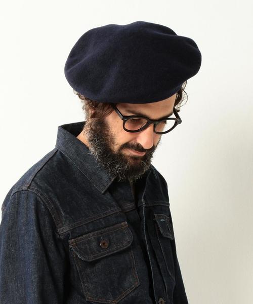KIJIMA TAKAYUKI（キジマ　タカユキ）の「【別注】＜KIJIMA TAKAYUKI(キジマ タカユキ)＞ BERET（ハンチング/ベレー帽・メンズ・ブラック/ダークグレー/ネイビー・FREE）」の10枚目の写真