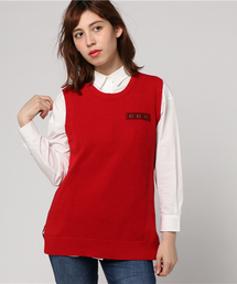 AVIREX | avirex/ アヴィレックス/ L-SLEEVELES CREWNECK KNIT/ スリーブレス クルーネック ニット ニットベスト(ニット/セーター)