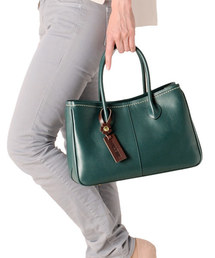 HALEINE（アレンヌ）の「牛革レザーハンドバッグ（ハンドバッグ）」