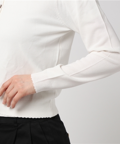 LODISPOTTO(ロディスポット)の「長袖シンプルカーディガン(カーディガン/ボレロ・レディース・ブラック/ベビーピンク/ライトブルー/ホワイト/レッド/ネイビー/クリーム・MEDIUM)」の12枚目の写真