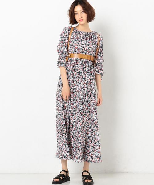 Another Edition(アナザーエディション)の「フラワープリントワンピース ◆(ワンピース・レディース・イエロー/ライラック・FREE)」の13枚目の写真