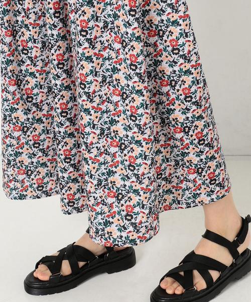 Another Edition(アナザーエディション)の「フラワープリントワンピース ◆(ワンピース・レディース・イエロー/ライラック・FREE)」の4枚目の写真